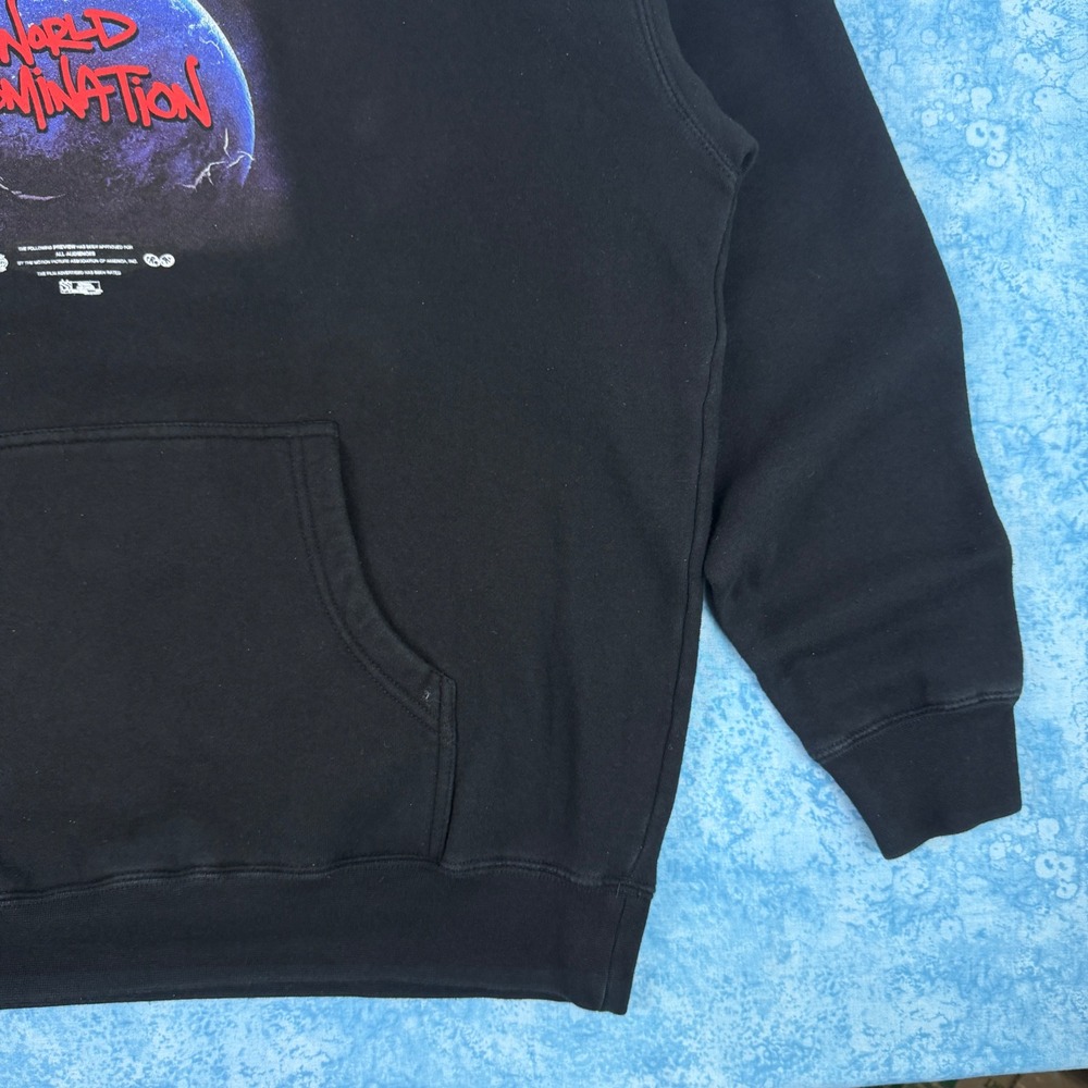 Pro Era World Domination Hoodie Mens Large Black Brooklyn Graphic Sweatshirt - Picture 4 of 13